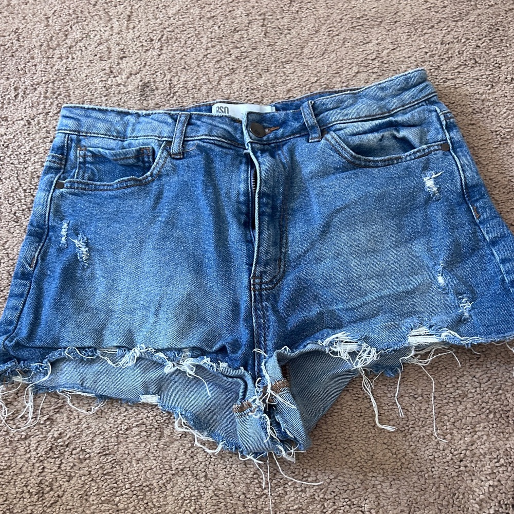 RSQ High Rise Curvy Jean Shorts